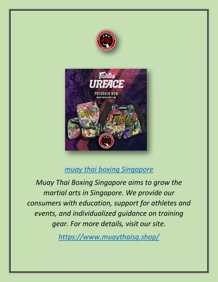muay thai boxing singapore