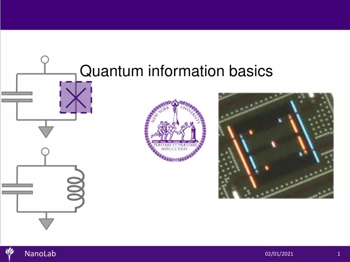 quantum information basics