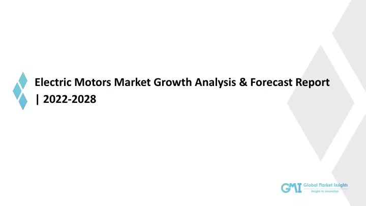 electric motors market growth analysis forecast