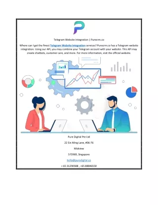 Telegram Website Integration | Purecrm.co