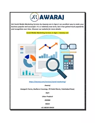 Social Media Marketing Services in Agra  Awaraj.com
