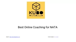 Best Online Coaching for NATA