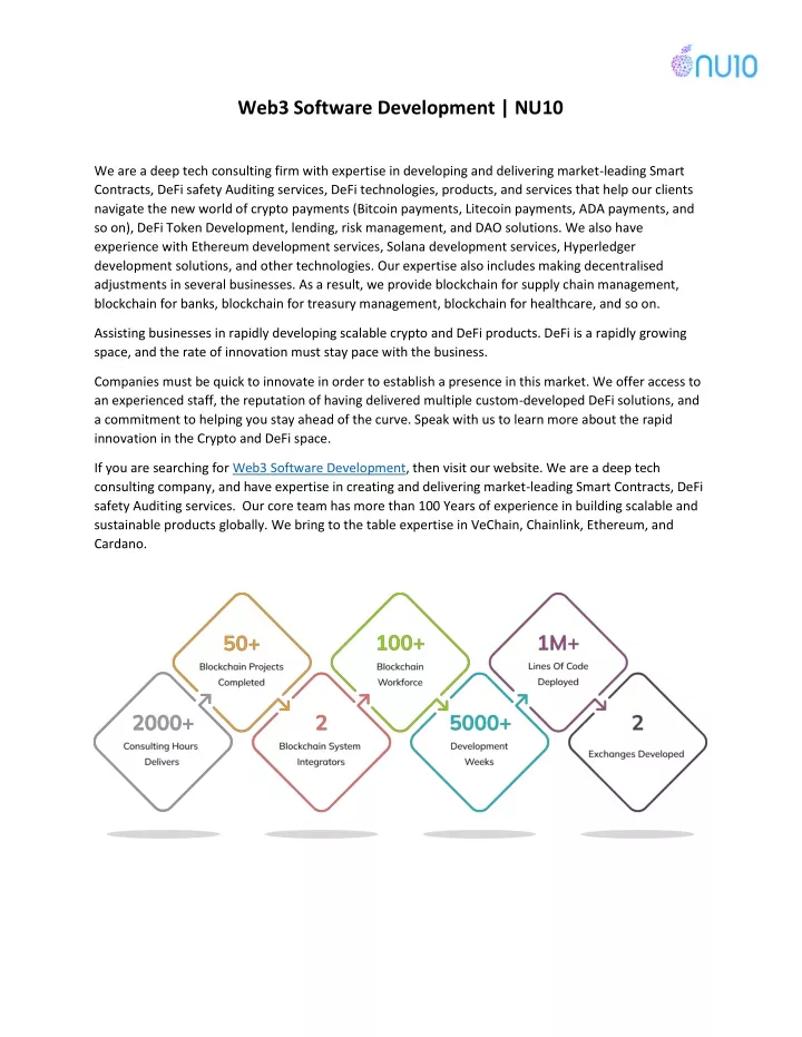 web3 software development nu10