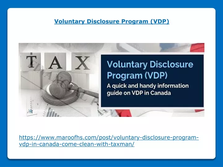 voluntary disclosure program vdp