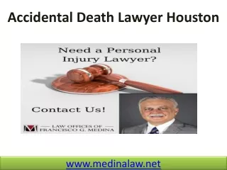 Accidental Death Lawyer Houston
