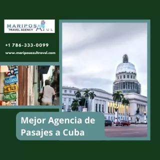 Mejor Agencia de Pasajes a Cuba - Mariposa Azul