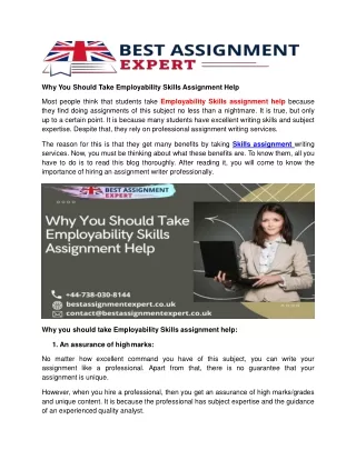 why you should take employability skills