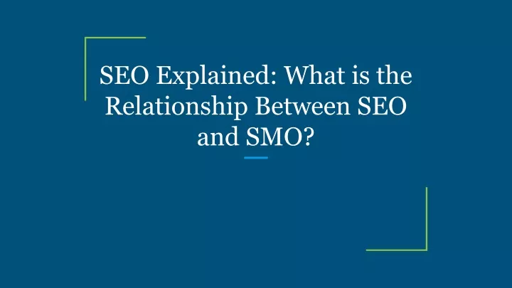 seo explained what is the relationship between