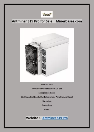 antminer s19 pro for sale minerbases com