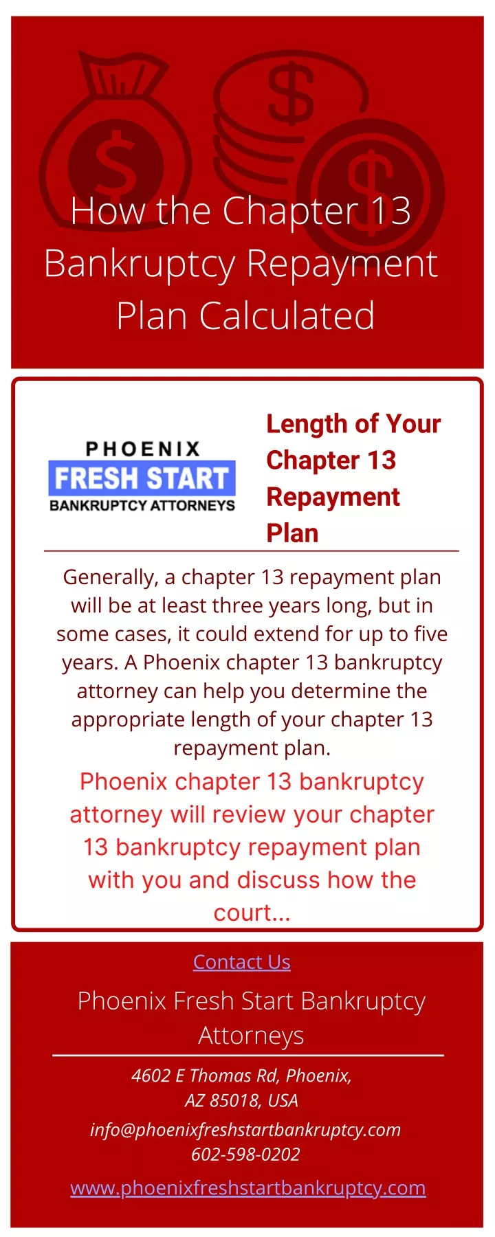 how the chapter 13 bankruptcy repayment plan