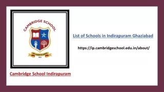 list of schools in indirapuram ghaziabad