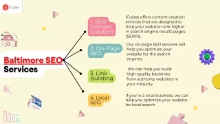 Baltimore SEO Services by iCubes