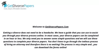 welcome to getdivorcepapers com