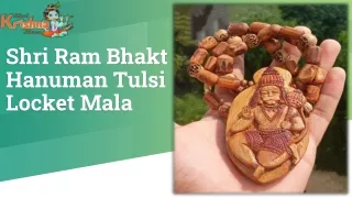 Ram Bhakt Hanuman Tulsi Locket Mala