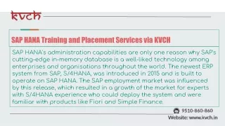 sap hana training and placement services via kvch