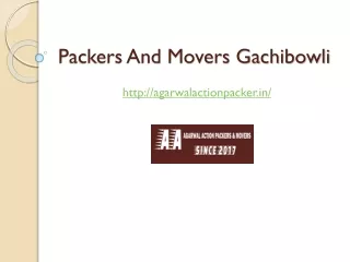 Packers And Movers Gachibowli