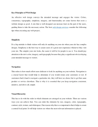 key principles of web design