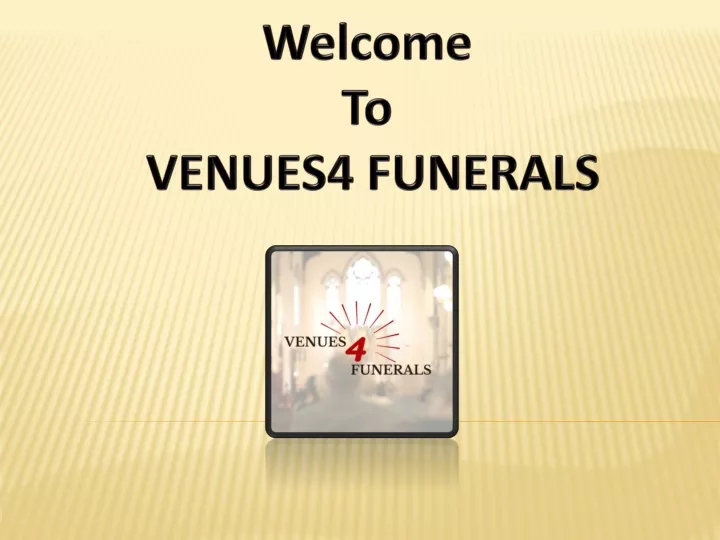welcome to venues4 funerals