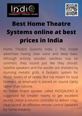Best Home Theatre Systems online at best prices in India