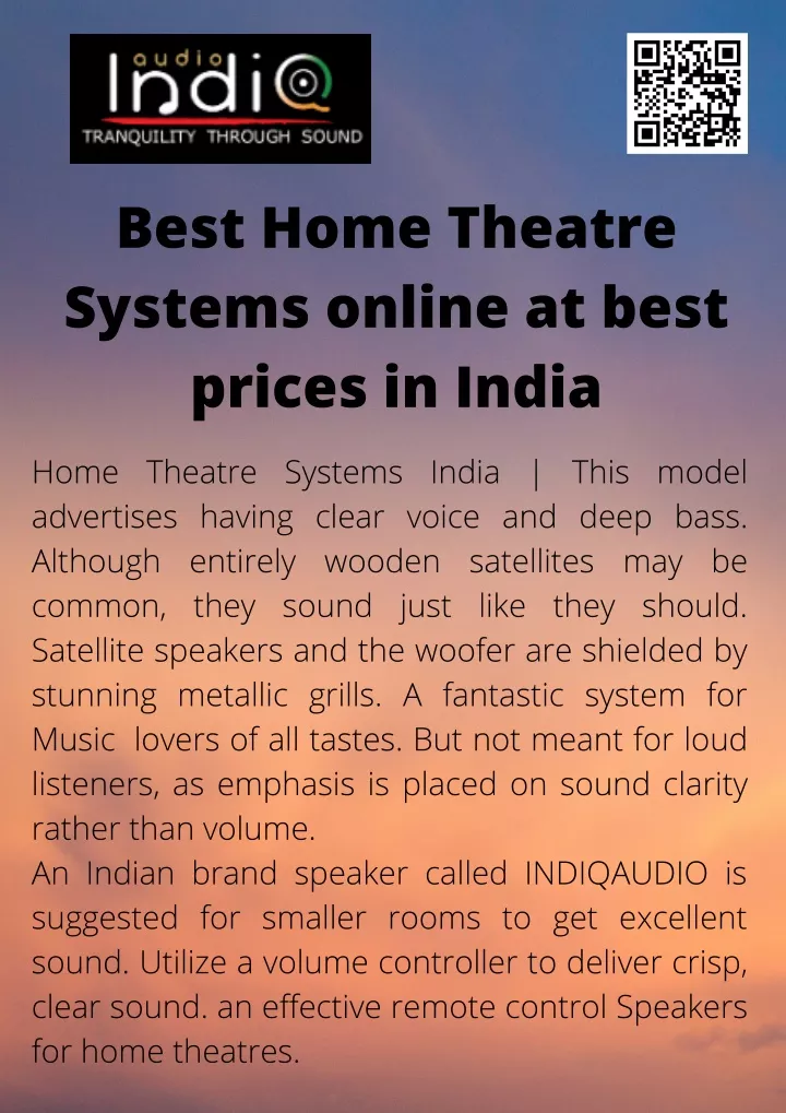 best home theatre systems online at best prices