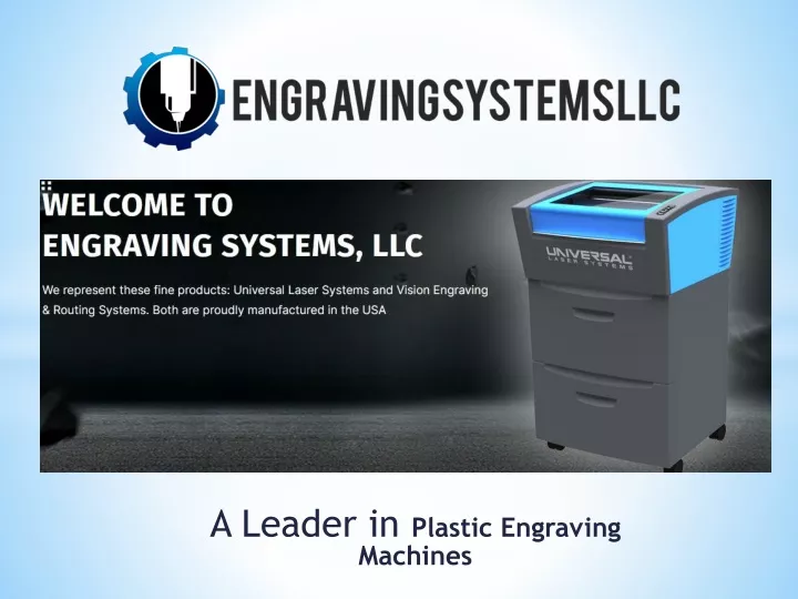 a leader in plastic engraving machines