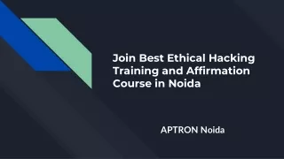 join best ethical hacking training and affirmation course in noida