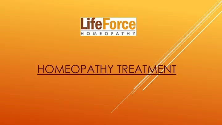 homeopathy treatment