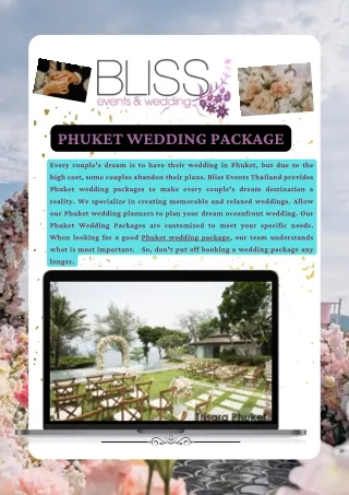 PHUKET WEDDING PACKAGES