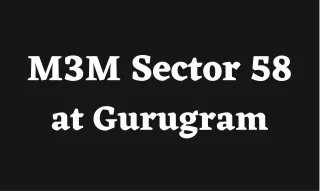 M3M Sector 58 Gurugram - Brochure