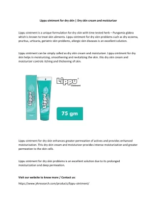 lippu ointment for dry skin dry skin cream
