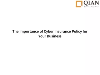 The Importance of Cyber Insurance Policy for Your Business
