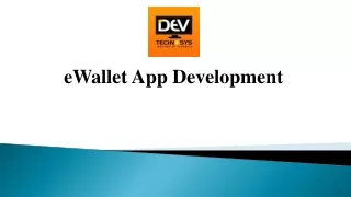 eWallet App Development
