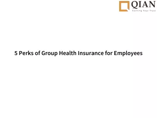 5 Perks of Group Health Insurance for Employees