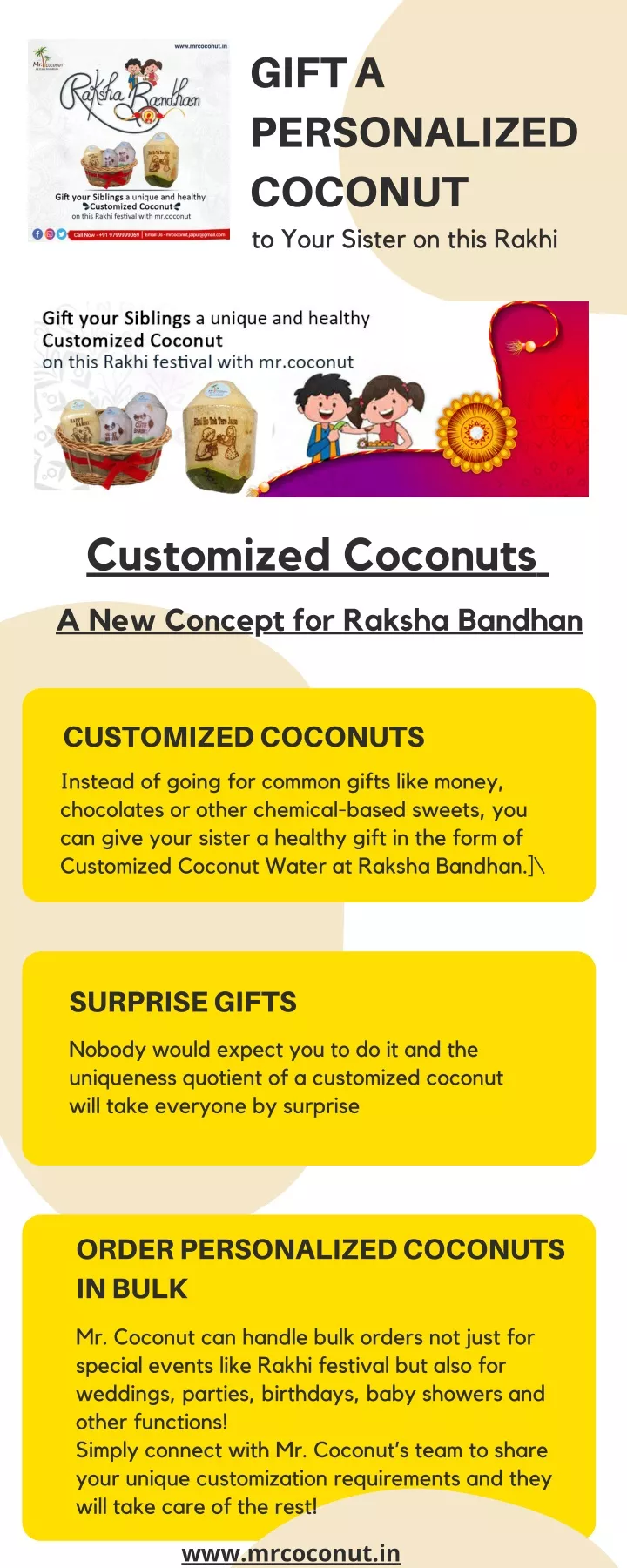 gift a personalized coconut