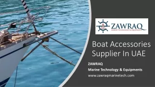 Boat Accessories Supplier In UAE​