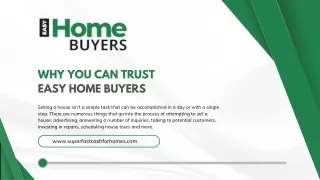 Why You Can Trust Easy Home Buyers