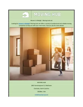 Movers in Raleigh | Moving-hub.net