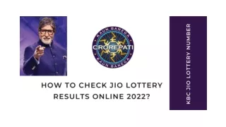 How To Check Jio Lottery Results Online 2022