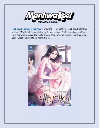 Read Smut Romance Manhwa  Manhwakool.com