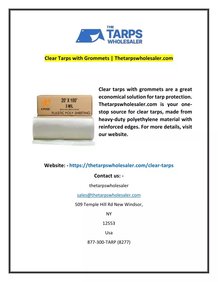 clear tarps with grommets thetarpswholesaler com