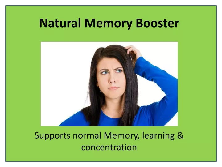 natural memory booster