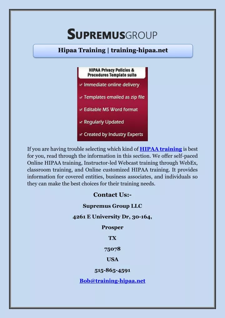 PPT - Hipaa Training | Training-hipaa.net PowerPoint Presentation, Free ...