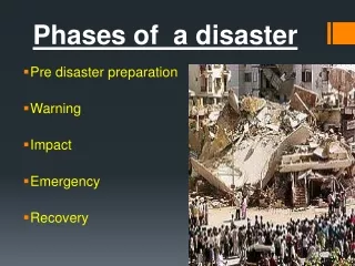 phases of disaster