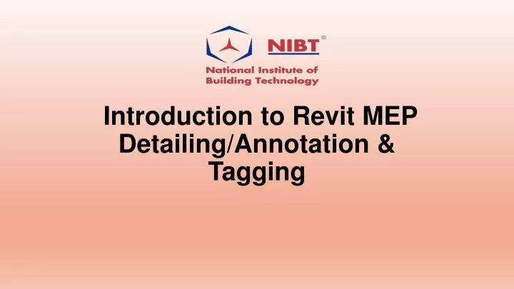 introduction to revit mep detailing annotation