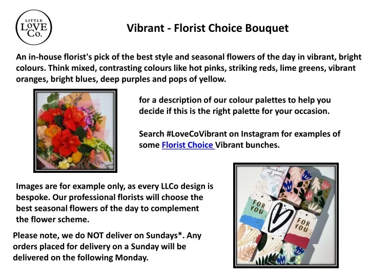 vibrant florist choice bouquet