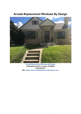 arvada replacement windows by design