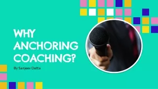 why anchoring coaching