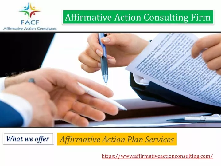 affirmative action consulting firm