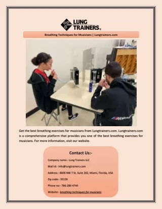 breathing techniques for musicians lungtrainers