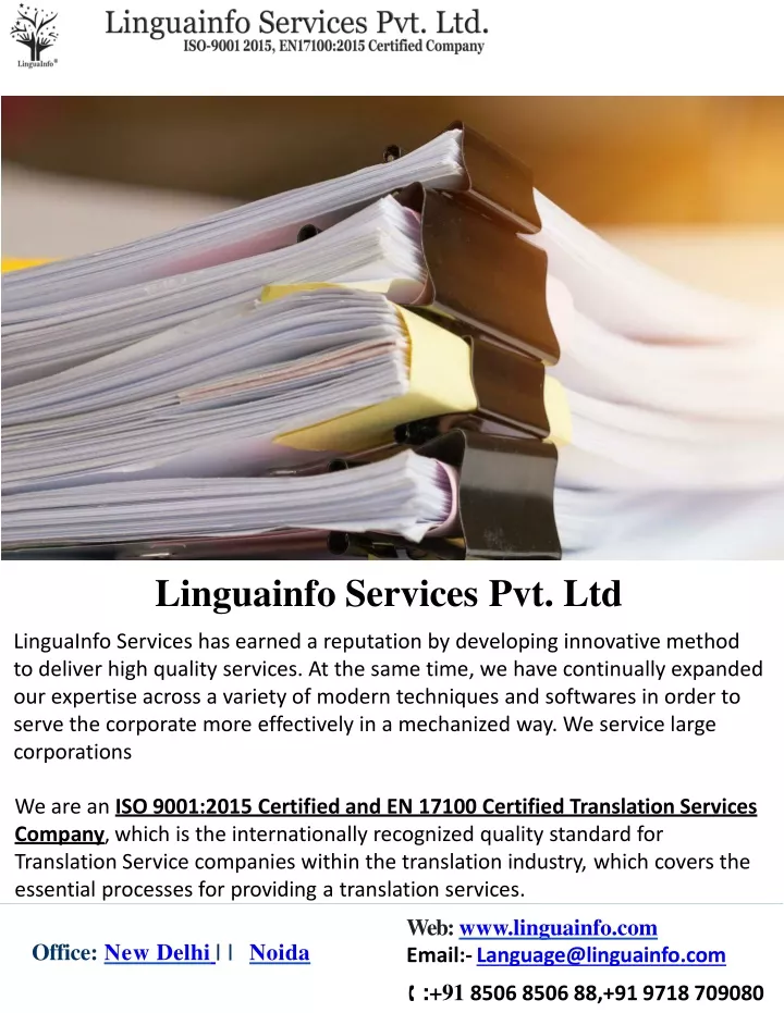 linguainfo services pvt ltd